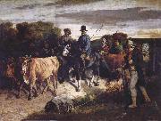 Gustave Courbet The Peasants of Flagey Returning from the Fair oil